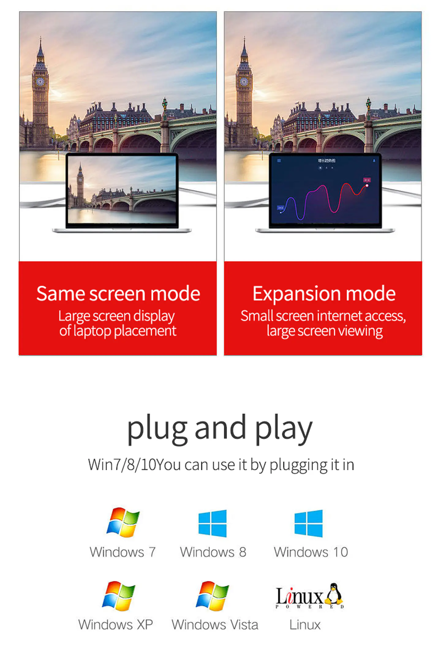 Adaptador VGA a HDMI con Audio y USB – VEGGIEG | 1080P Full HD 1.5 / 3 / 5 Metros 9