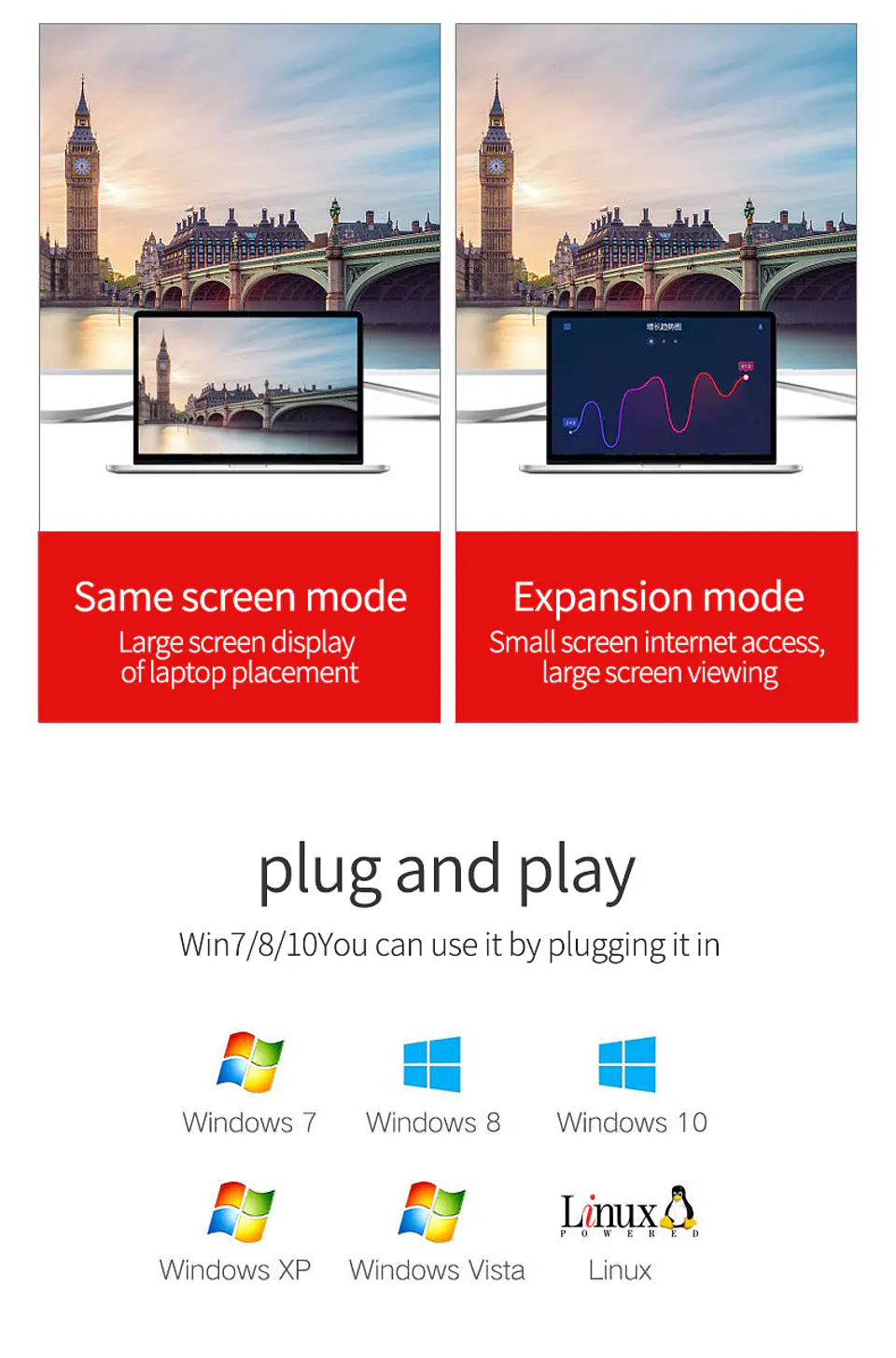 Adaptador VGA a HDMI con Audio y USB – VEGGIEG | 1080P Full HD 1.5 / 3 / 5 Metros 9