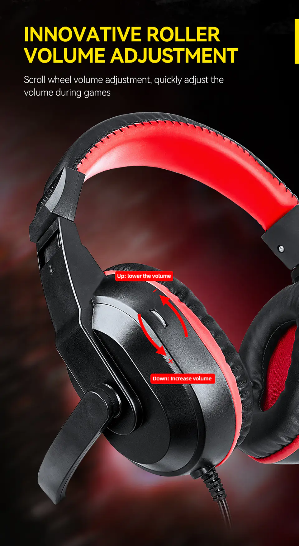 Audífonos Gamer T-Wolf H150 con Micrófono 5