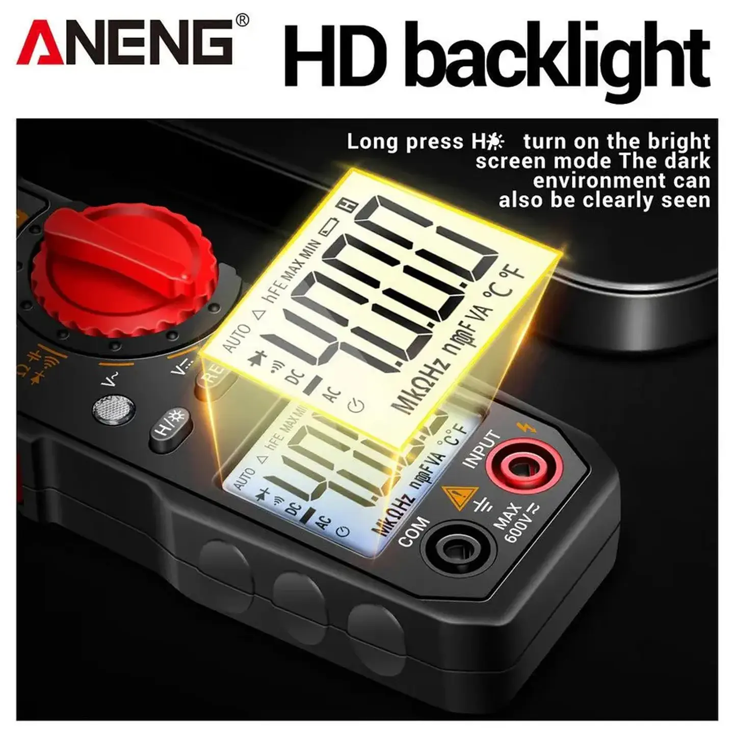 Pinza Amperimétrica Digital ANENG ST181 7