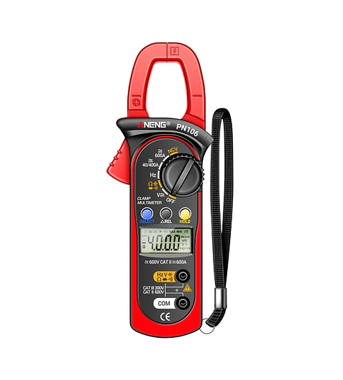 Pinza Amperimétrica Digital ANENG PN106 Profesional Multímetro AC/DC 600A