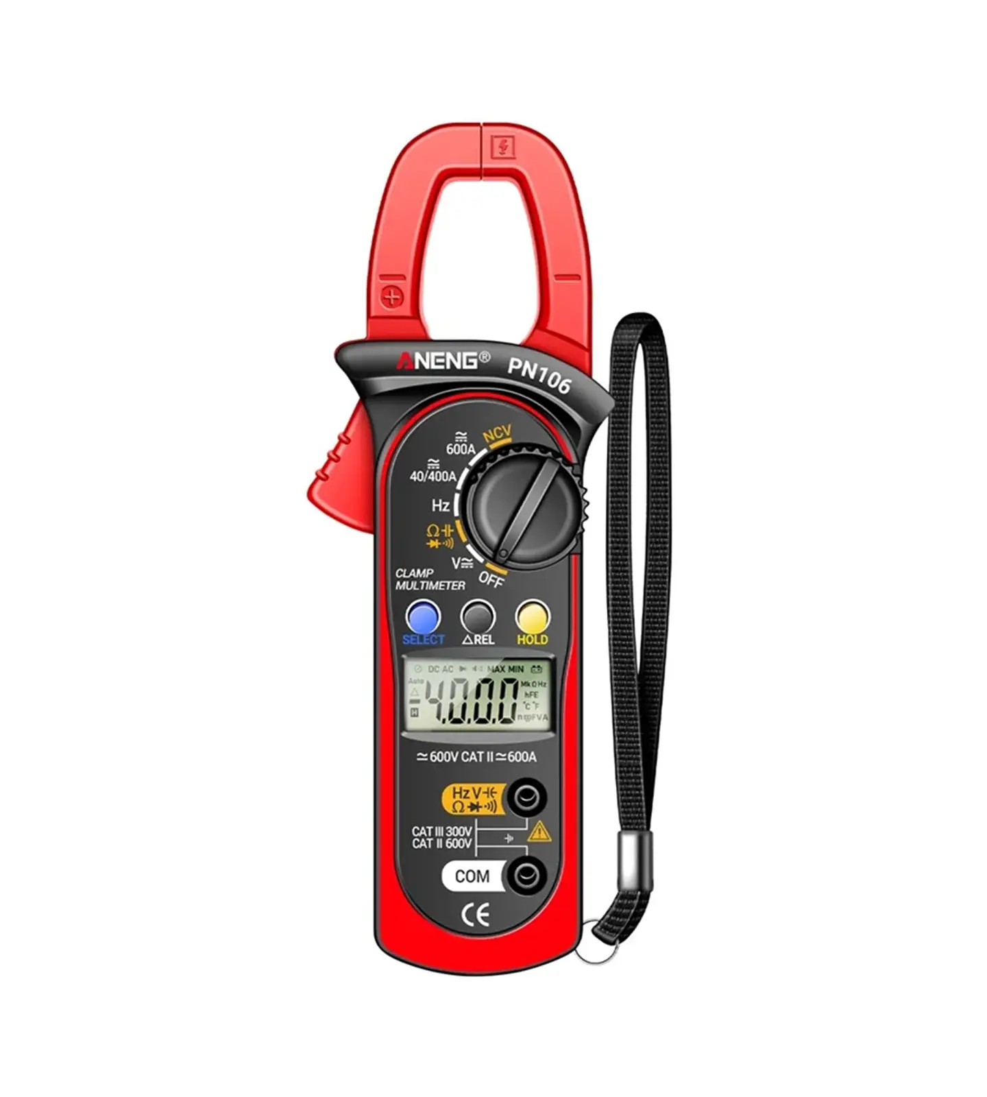 Pinza Amperimétrica Digital ANENG PN106 Profesional Multímetro AC/DC 600A 1