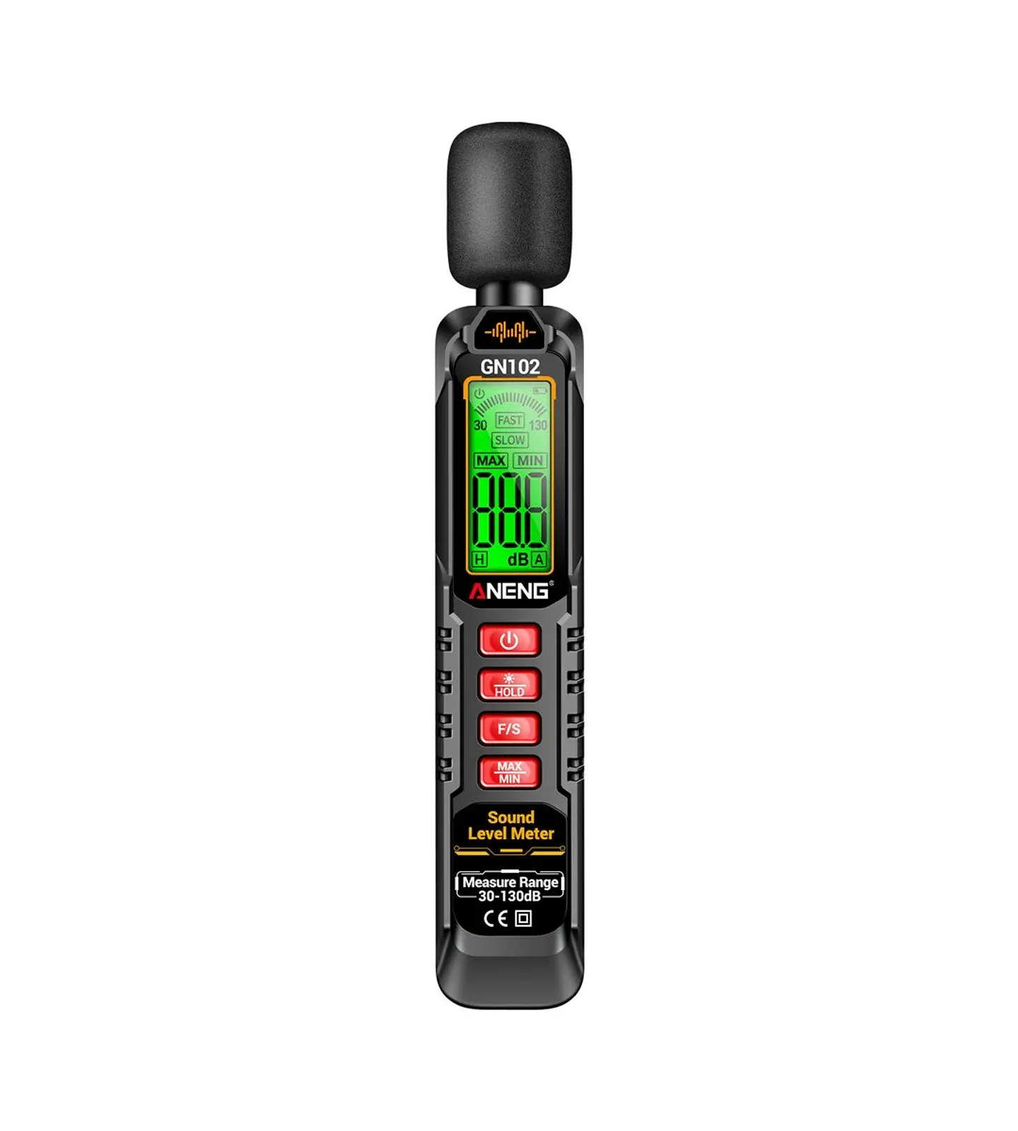 Medidor de Ruido Digital ANENG GN102  Decibelímetro Profesional 30-130 dB 1