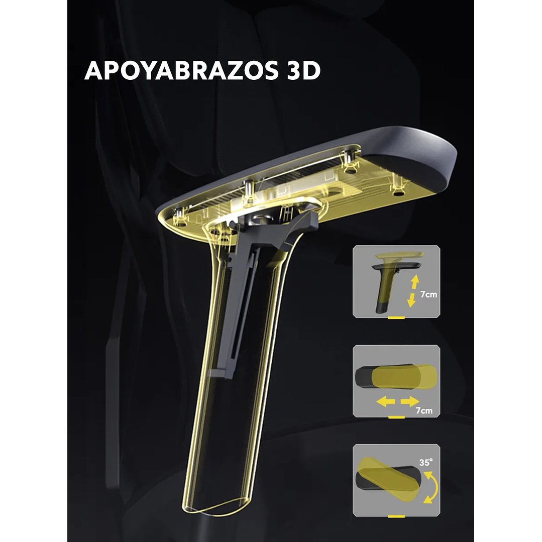 Silla Ergonómica SIHOO X5 Pro Profesional | Ajuste Total 6D | Malla Premium | Oficina / Home Office / Garmer 7