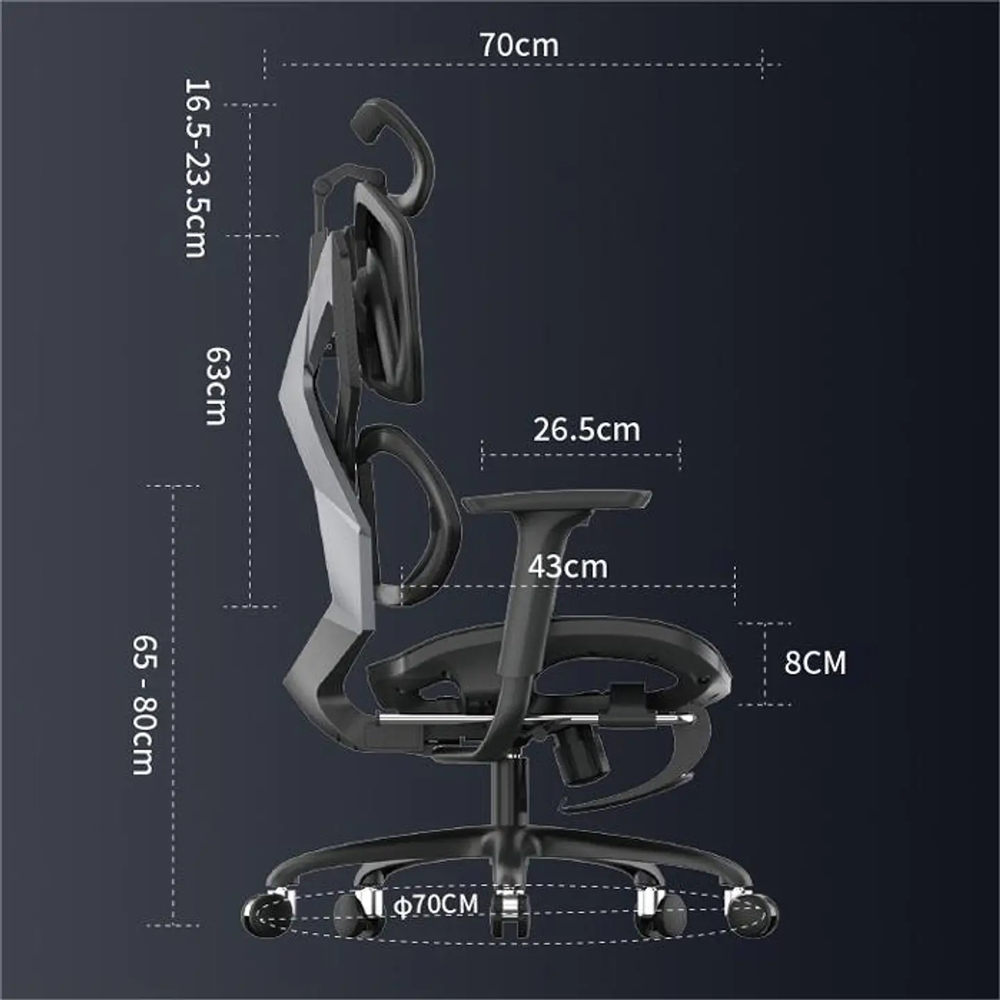 Silla Ergonómica SIHOO X5 Pro Profesional | Ajuste Total 6D | Malla Premium | Oficina / Home Office / Garmer 5