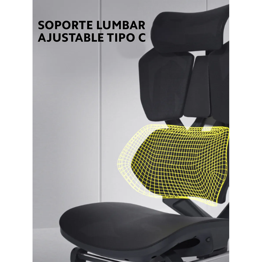 Silla Ergonómica SIHOO X5 Pro Profesional | Ajuste Total 6D | Malla Premium | Oficina / Home Office / Garmer 11