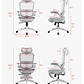 Silla Ergonómica SIHOO B100 Pro | Soporte Lumbar Flotante | Reclinable 135° | Reposabrazos 4D | Malla Premium Oficina / Home Office - Miniatura 2