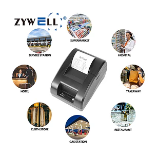 Impresora Térmica POS 58mm Z58-IV | USB / Bluetooth | Boletas y Tickets | Sin Tinta | Compatible POS