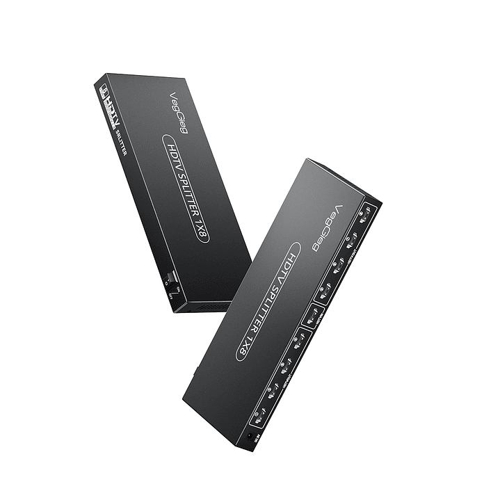 Splitter HDMI 1x8 VegGieg V-HD08 | Distribuidor HDMI 4K | 1 Entrada 8 Salidas | Plug & Play 1