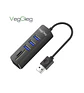 Hub USB 5 en 1 VegGieg V-C303 | 3 Puertos USB + Lector SD / MicroSD | USB 2.0 | Laptop / PC - Miniatura 1