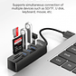 Hub USB 5 en 1 VegGieg V-C303 | 3 Puertos USB + Lector SD / MicroSD | USB 2.0 | Laptop / PC - Miniatura 3