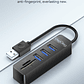 Hub USB 5 en 1 VegGieg V-C303 | 3 Puertos USB + Lector SD / MicroSD | USB 2.0 | Laptop / PC - Miniatura 10