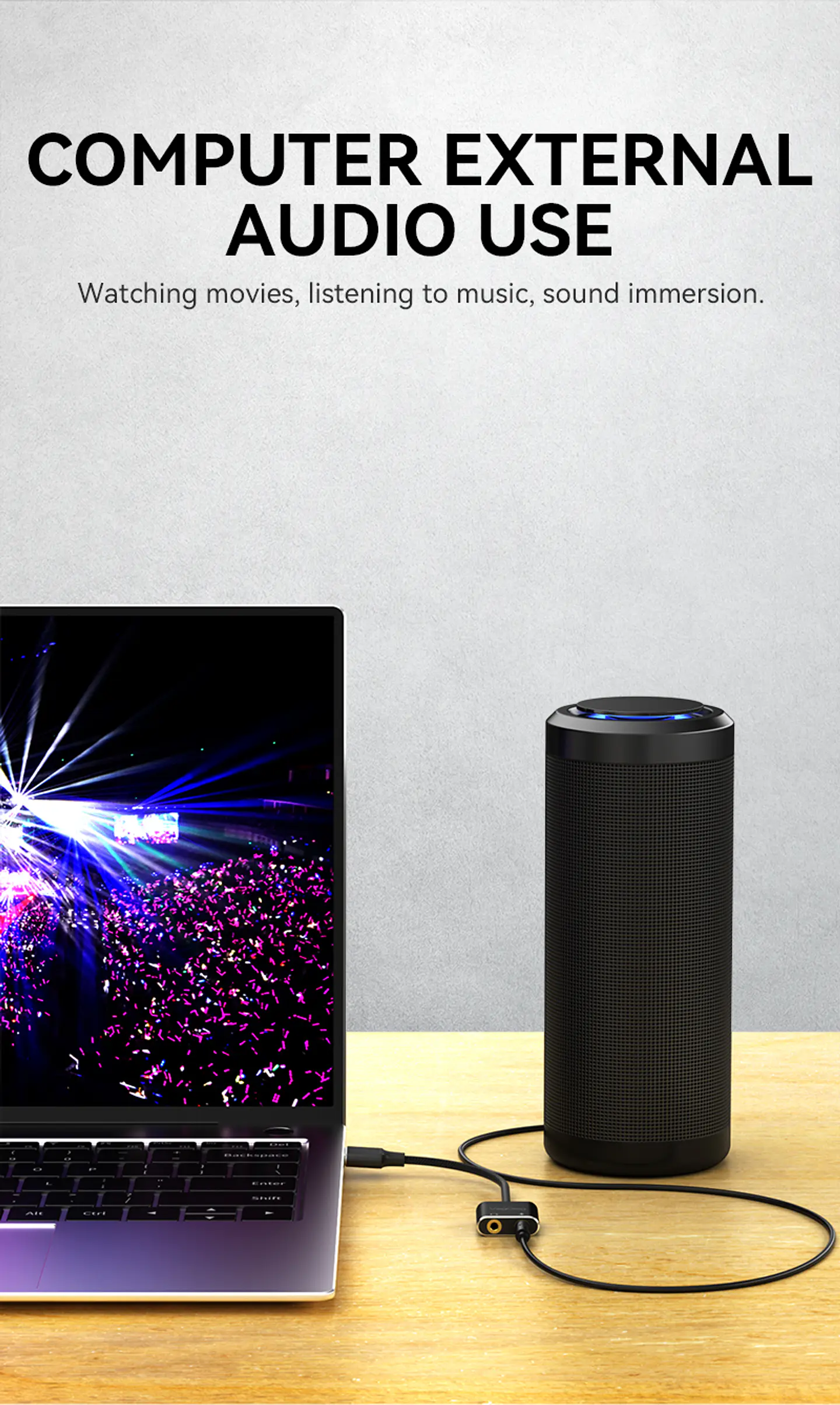 Adaptador Audio USB-C a 3.5mm + Mic VegGieg V-K105 | Tarjeta de Sonido Externa | Laptop / Android 6