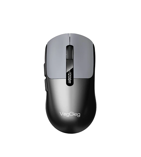 Mouse Inalámbrico VegGieg G900 | Bluetooth + 2.4 GHz | 3600 DPI | Pantalla Digital | Recargable