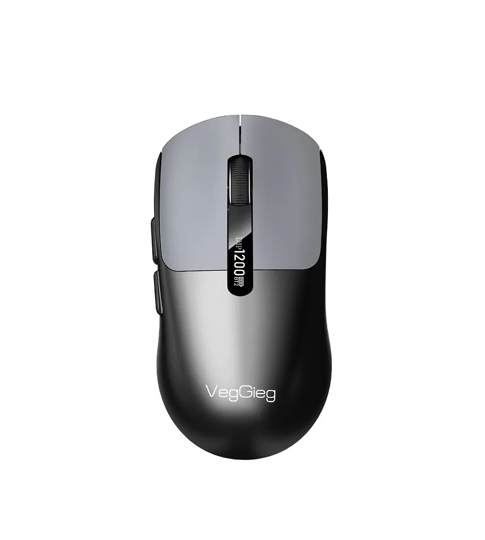 Mouse Inalámbrico VegGieg G900 | Bluetooth + 2.4 GHz | 3600 DPI | Pantalla Digital | Recargable 1