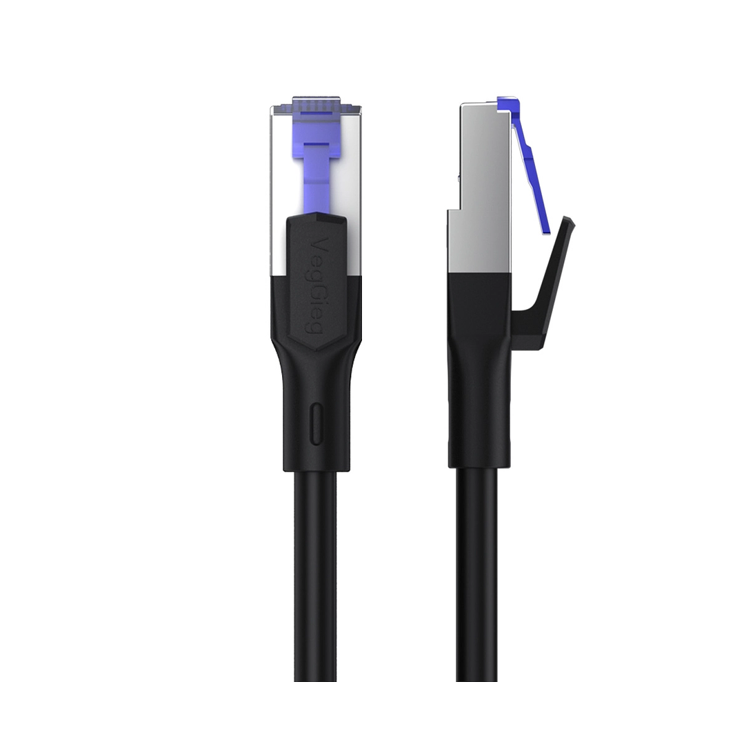 Cable de Red CAT7 10Gbps VegGieg  Blindado – Alta Velocidad Ethernet Gamer / Profesional 1