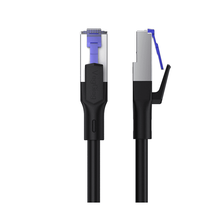 Cable de Red CAT7 10Gbps VegGieg  Blindado – Alta Velocidad Ethernet Gamer / Profesional 1