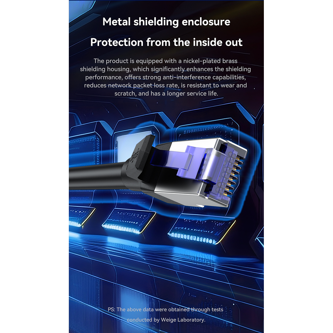 Cable de Red CAT7 10Gbps VegGieg  Blindado – Alta Velocidad Ethernet Gamer / Profesional 5