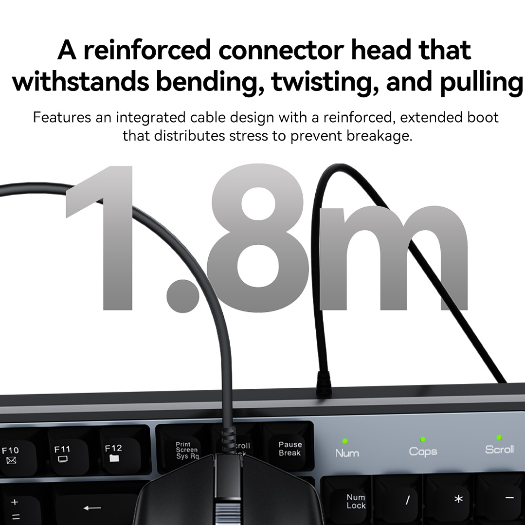 Combo Teclado + Mouse USB VegGieg MK500A – Kit Computador Oficina Plug & Play 4