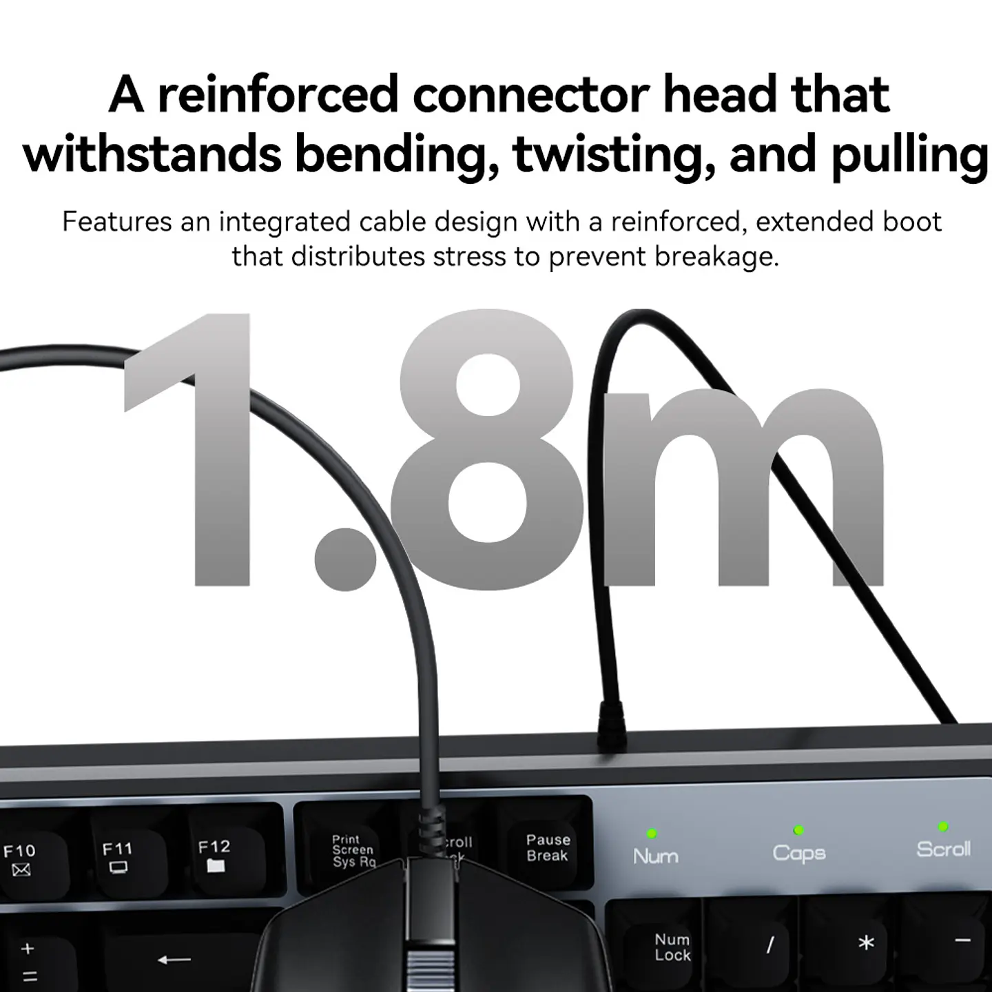 Combo Teclado + Mouse USB VegGieg MK500A – Kit Computador Oficina Plug & Play 4