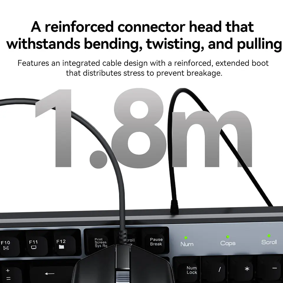 Combo Teclado + Mouse USB VegGieg MK500A – Kit Computador Oficina Plug & Play 4