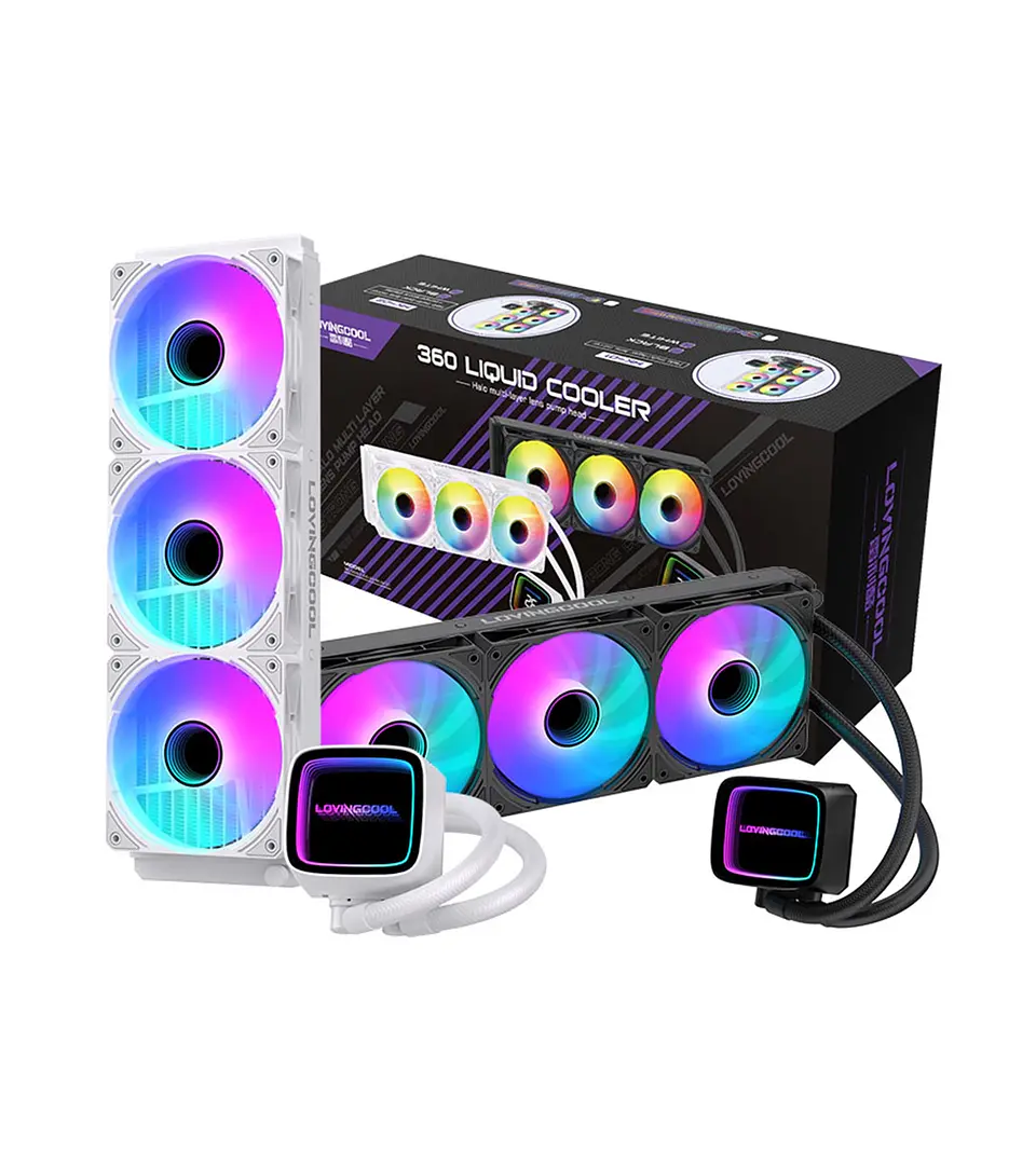 Aio refrigeración liquida TDP 300W  360mm  ARgb Cpu Intel Amd  1