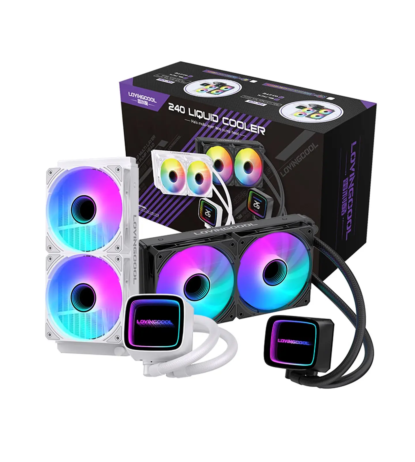 Aio refrigeración liquida TDP 250W  240mm  ARgb Cpu Intel Amd  1