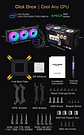 Aio refrigeración liquida TDP 250W  240mm  ARgb Cpu Intel Amd  - Miniatura 6