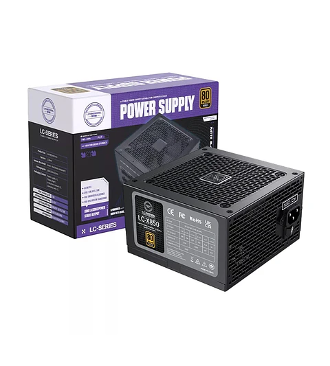 Fuente De Poder Para Pc 80 Plus Gold 850w Atx Color Negro