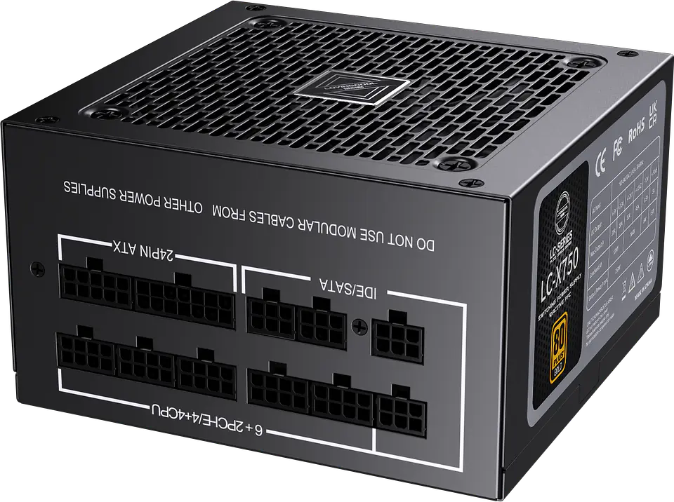 Fuente De Poder Para Pc 80 Plus Gold 750w Atx Color Negro 2