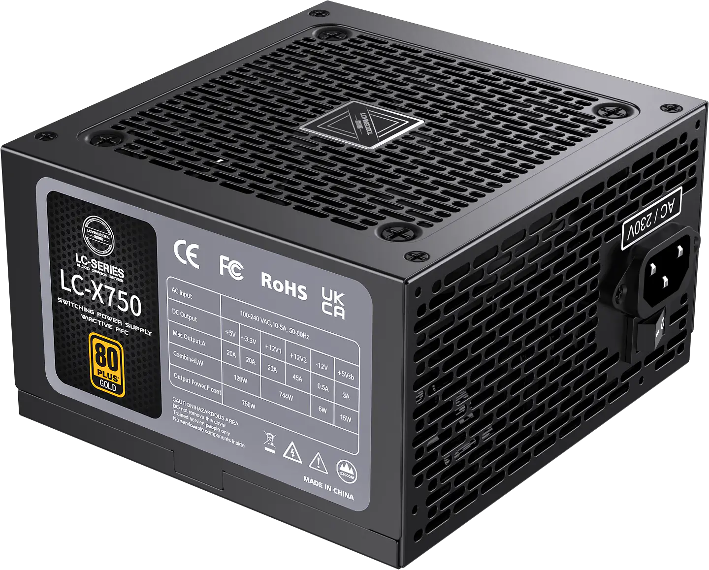 Fuente De Poder Para Pc 80 Plus Gold 750w Atx Color Negro 3