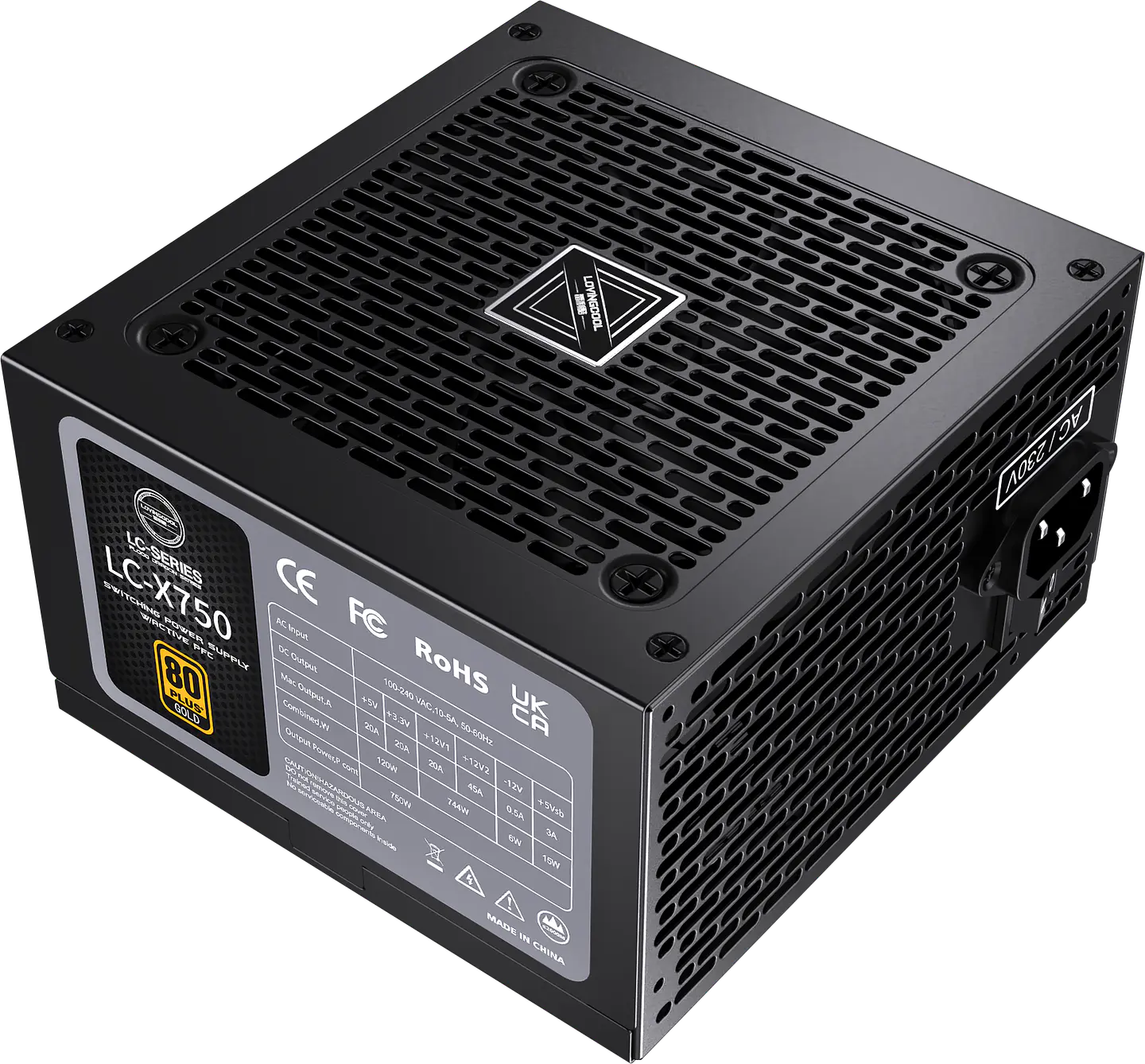 Fuente De Poder Para Pc 80 Plus Gold 750w Atx Color Negro 5
