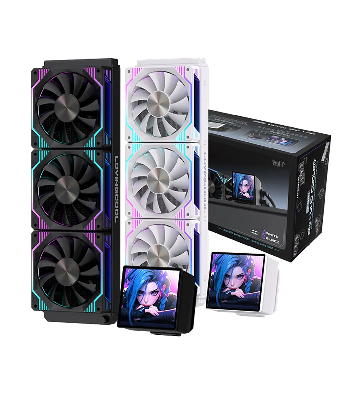 Refrigeracion Liquida Aio Para Pc 360mm Con Pantalla 3,5 Ce 1
