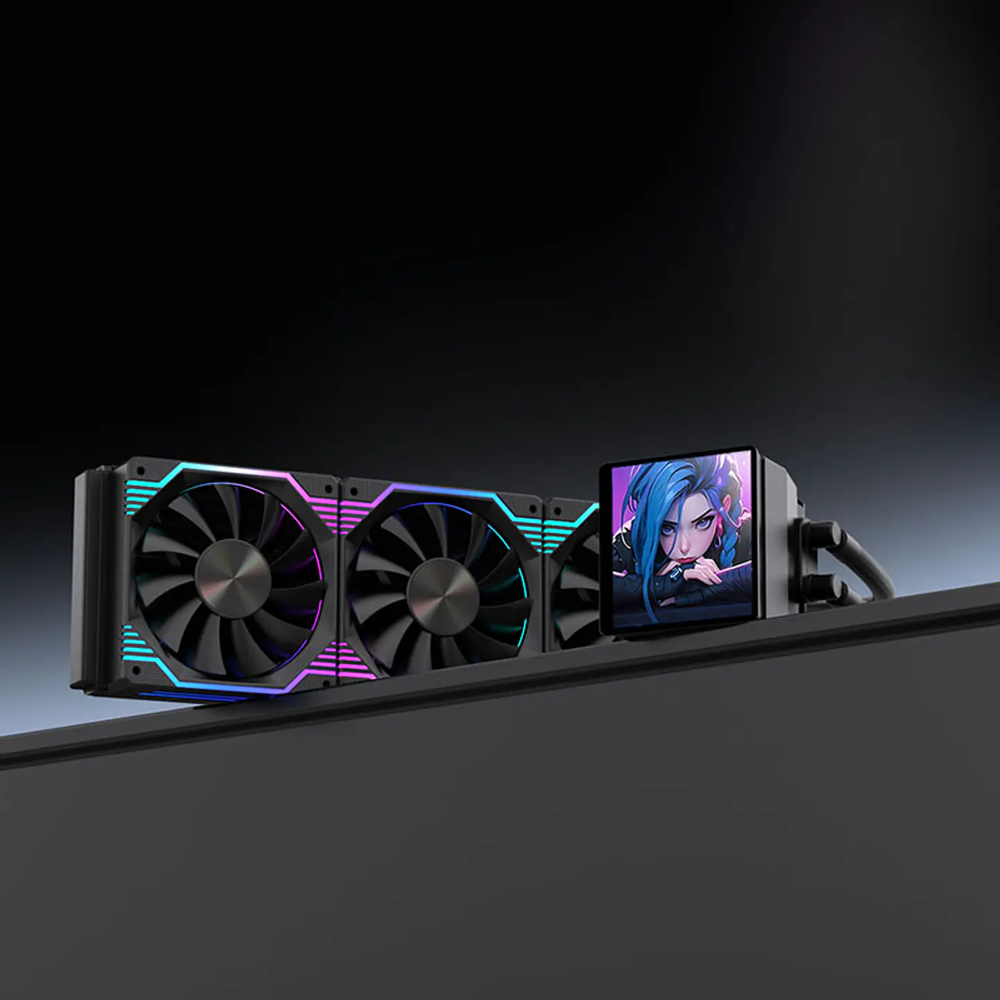 Refrigeracion Liquida Aio Para Pc 360mm Con Pantalla 3,5 Ce 6