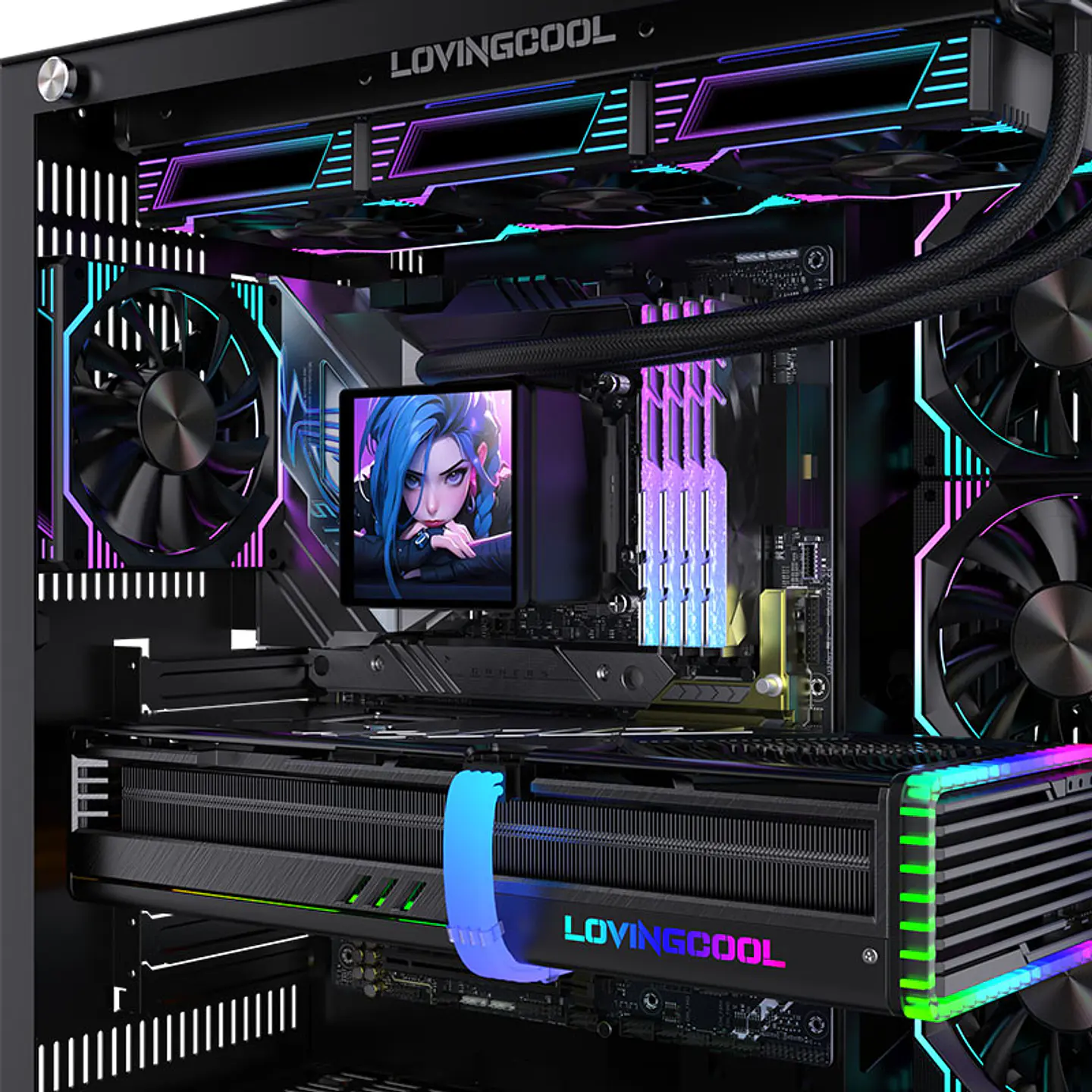 Refrigeracion Liquida Aio Para Pc 360mm Con Pantalla 3,5 Ce 11