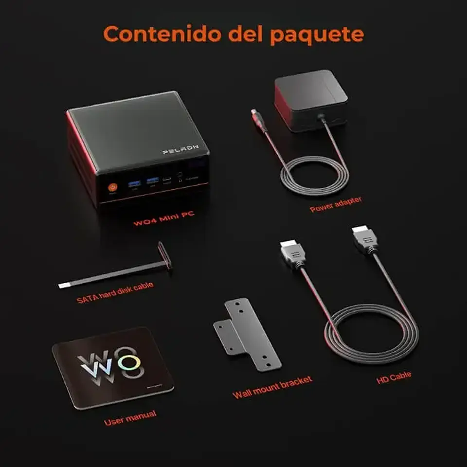 Mini PC Ryzen 5 5600H 16GB RAM 512GB SSD Windows Wifi Bluetooth HDMI Oficina Empresa Rapido Computador Compacto Escritorio Negocio Multitarea Bajo Consumo Alto Rendimiento 6