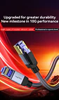 Cable de Red VegGieg CAT8 RJ45 40Gbps 2000MHz Blindado Ethernet Gamer Profesional - Miniatura 2