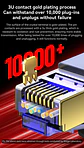 Cable de Red VegGieg CAT8 RJ45 40Gbps 2000MHz Blindado Ethernet Gamer Profesional - Miniatura 9