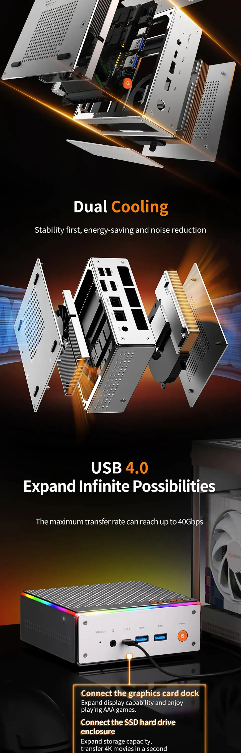 Mini PC PELADN HO4 Intel Core i5-12450H | Potencia Compacta para Oficina, Estudio y Productividad 7