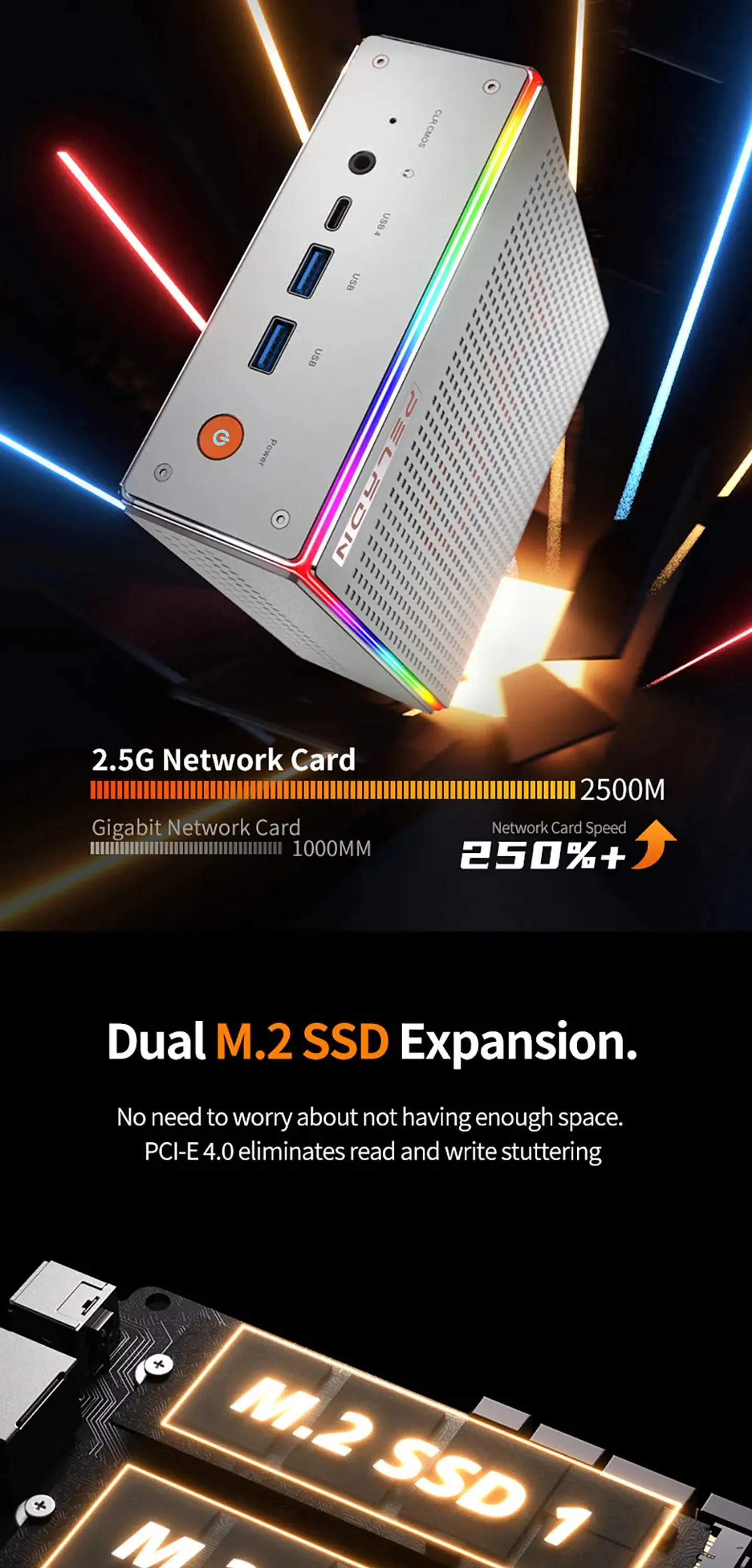Mini PC PELADN HO4 Intel Core i5-12450H | Potencia Compacta para Oficina, Estudio y Productividad 8