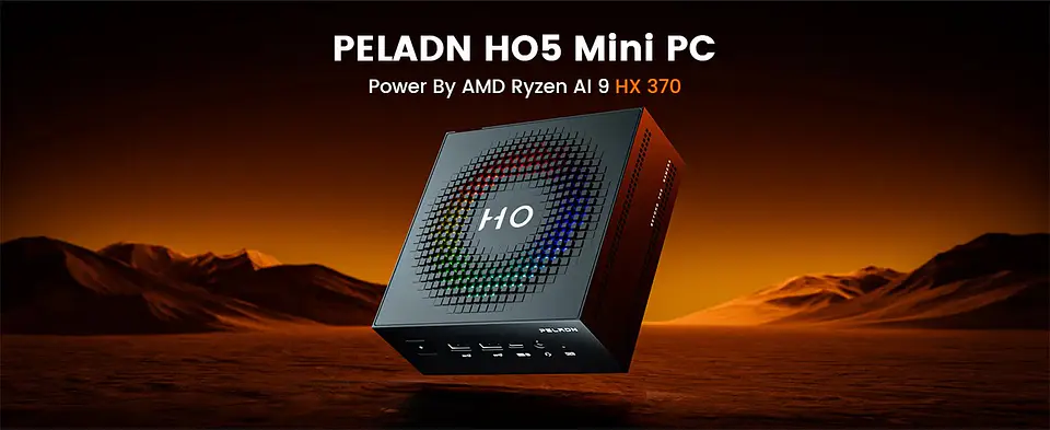 Mini PC PELADN HO5 HX370 Ryzen AI 9 | Potencia Premium con Inteligencia Artificial 4