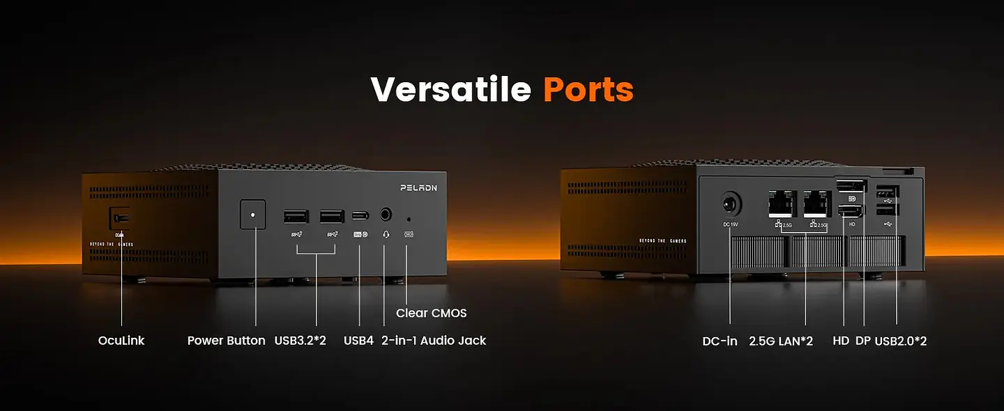 Mini PC PELADN HO5 HX370 Ryzen AI 9 | Potencia Premium con Inteligencia Artificial 16