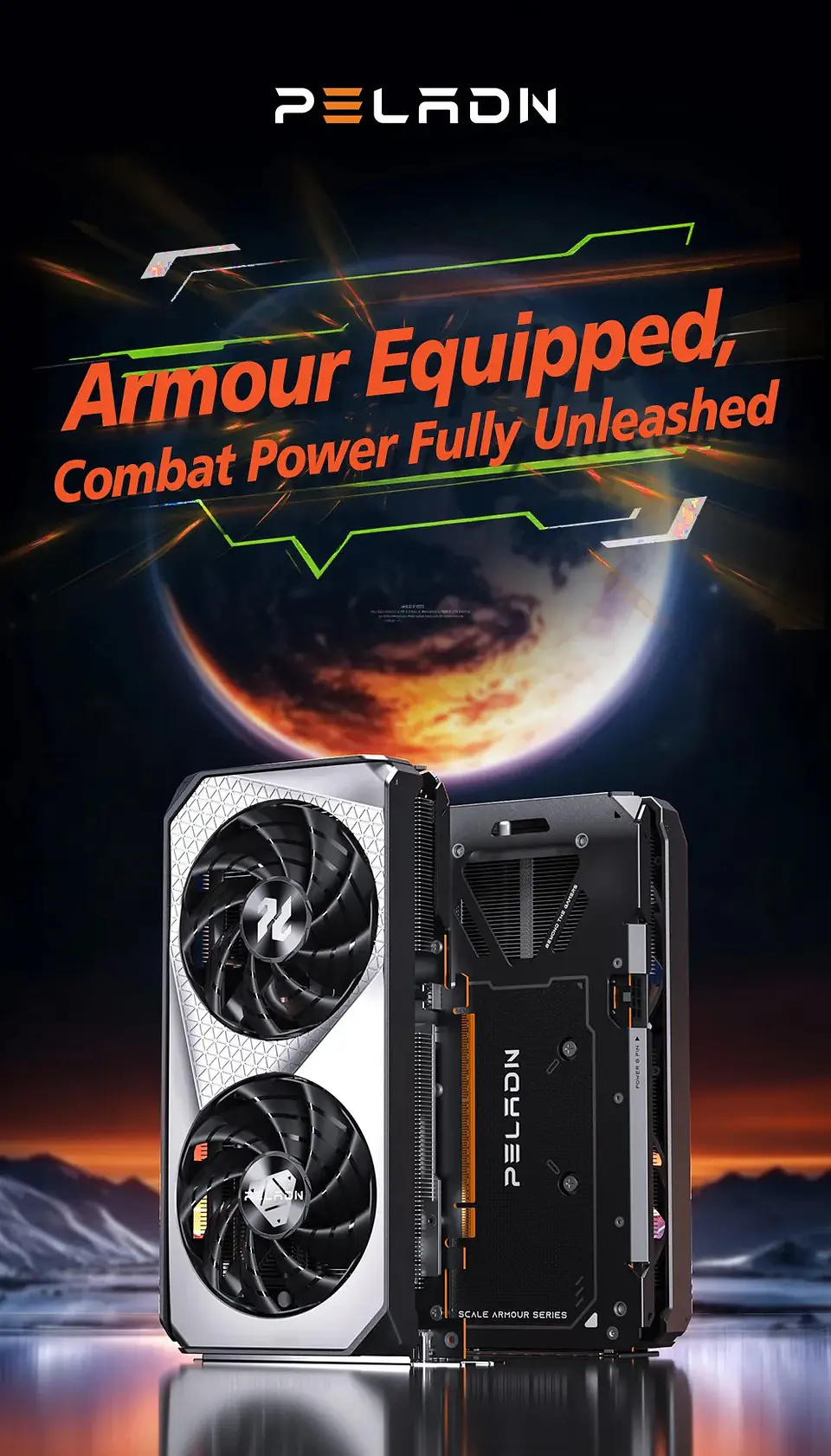 Tarjeta Gráfica PELADN GeForce RTX 5050 8GB GDDR6 ARMOUR | Rendimiento RTX 50 para Gaming y Creación 8