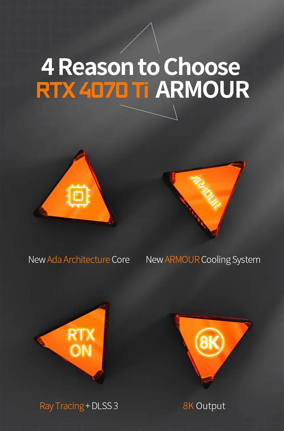 Tarjeta Gráfica PELADN GeForce RTX 4070 Ti 12GB GDDR6X ARMOUR | Potencia para Gaming 1440p, Creación y Alto Rendimiento 8