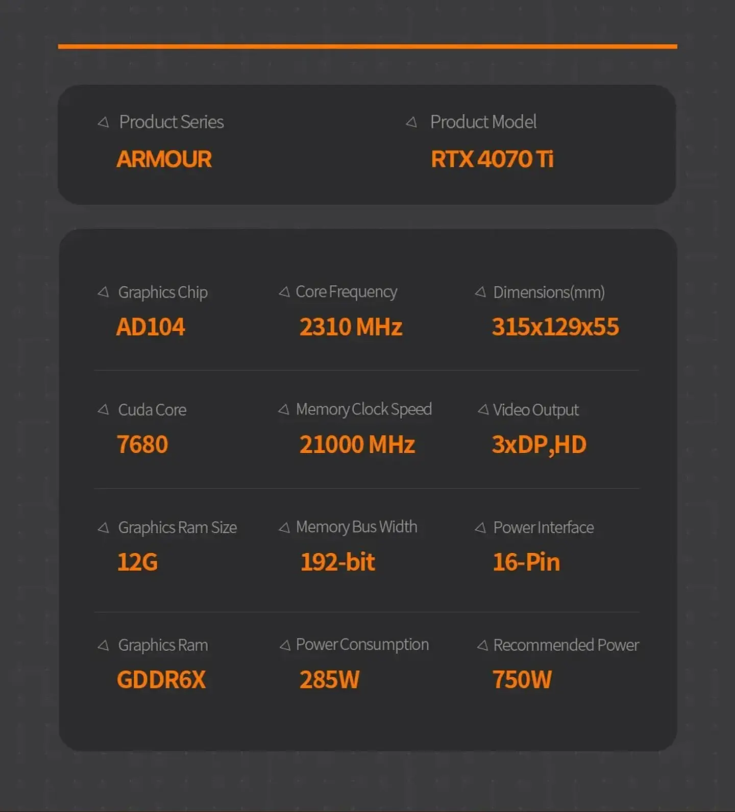 Tarjeta Gráfica PELADN GeForce RTX 4070 Ti 12GB GDDR6X ARMOUR | Potencia para Gaming 1440p, Creación y Alto Rendimiento 9