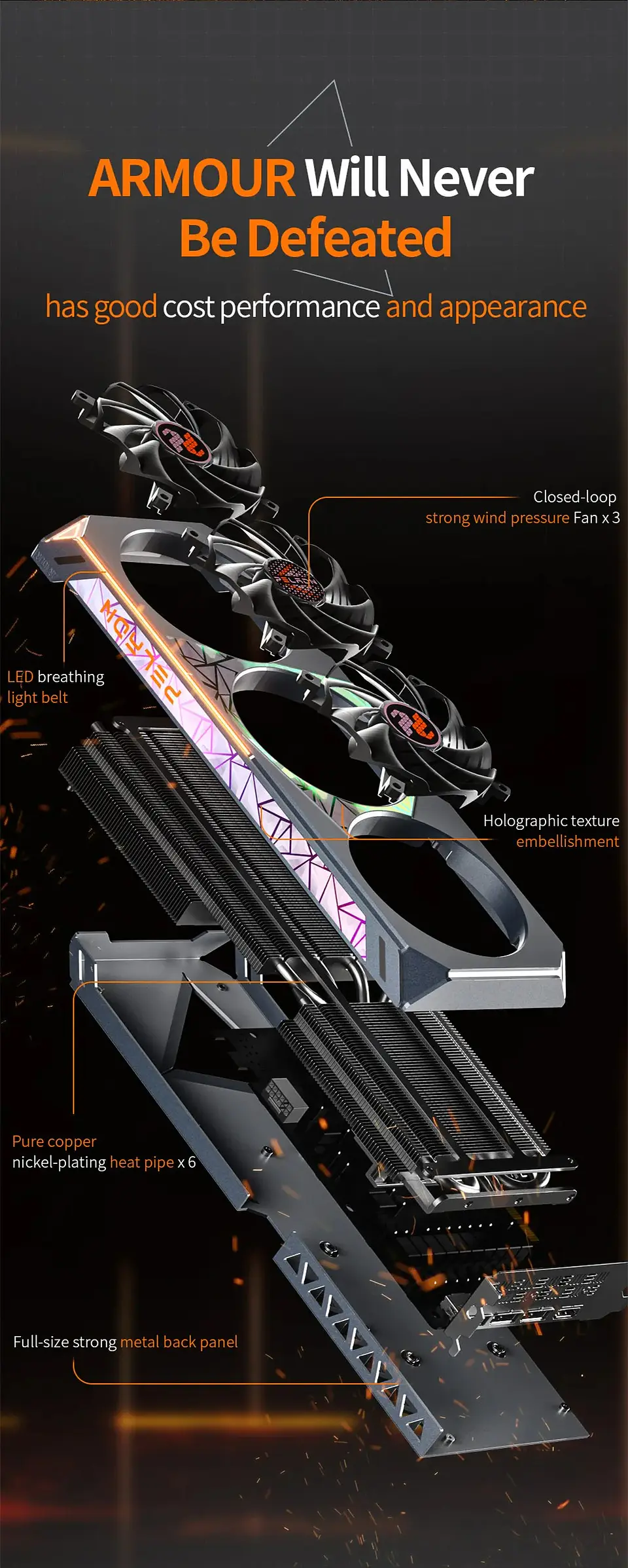 Tarjeta Gráfica PELADN GeForce RTX 4070 Ti 12GB GDDR6X ARMOUR | Potencia para Gaming 1440p, Creación y Alto Rendimiento 11