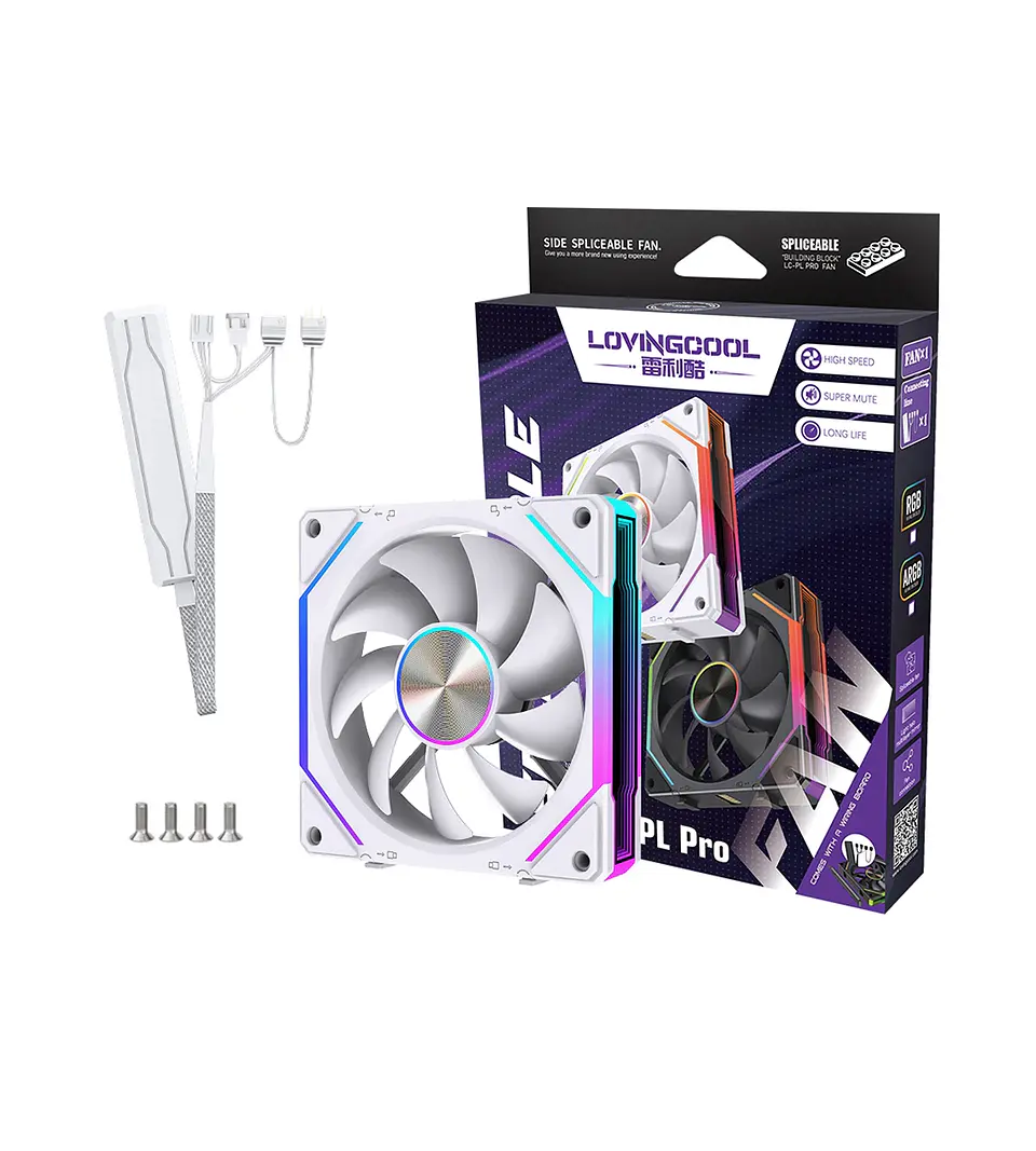 Ventilador PC 120mm ARGB Lovingcool PL-120 Pro Modular RGB Gamer 2