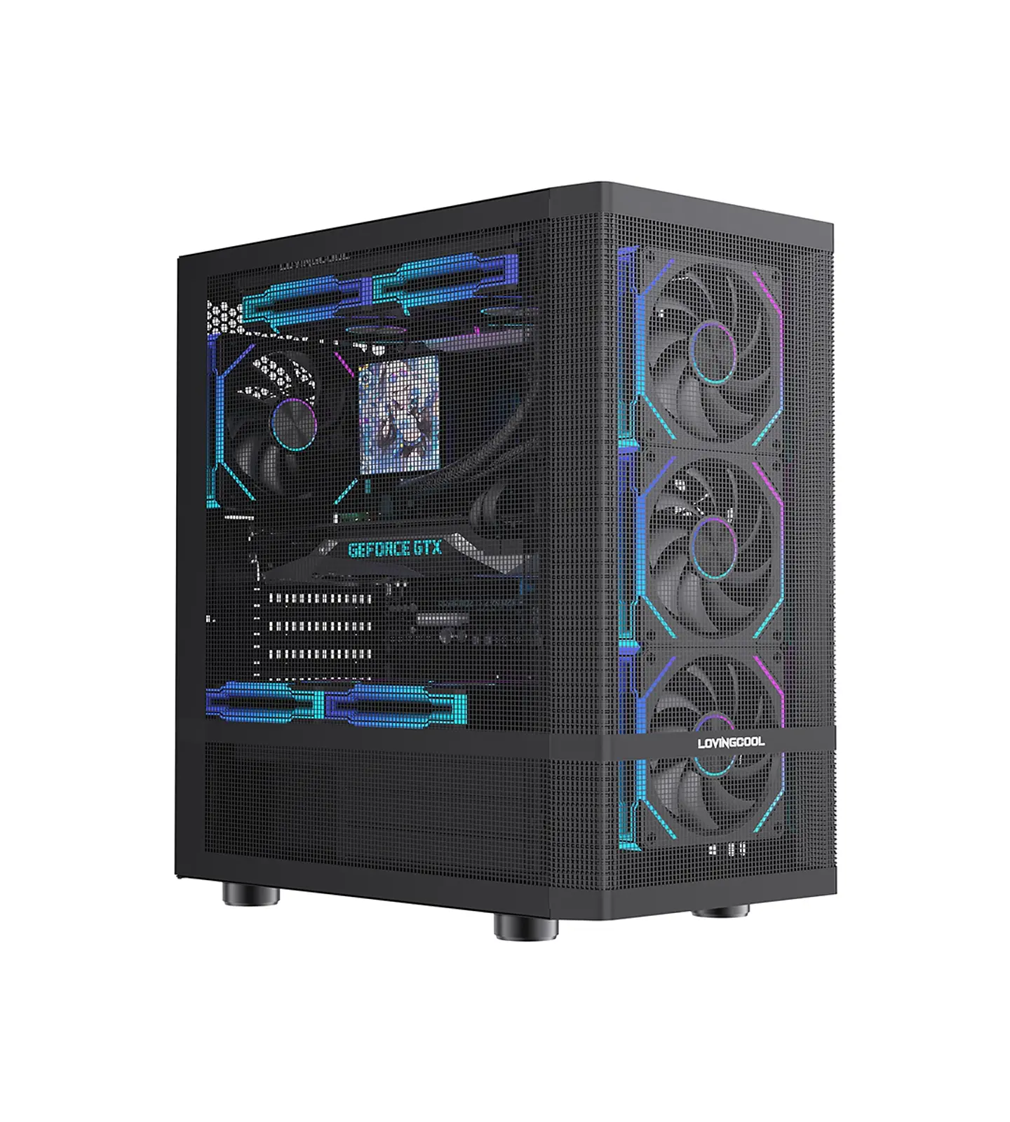 Gabinete Coreforce Full Mesh Metálico Atx Microperforado  1