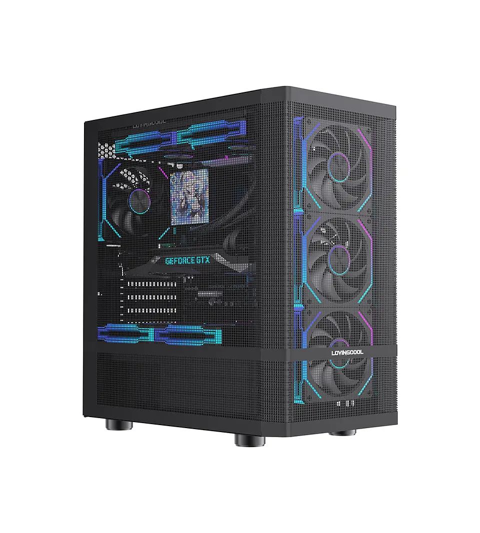 Gabinete Coreforce Full Mesh Metálico Atx Microperforado  1