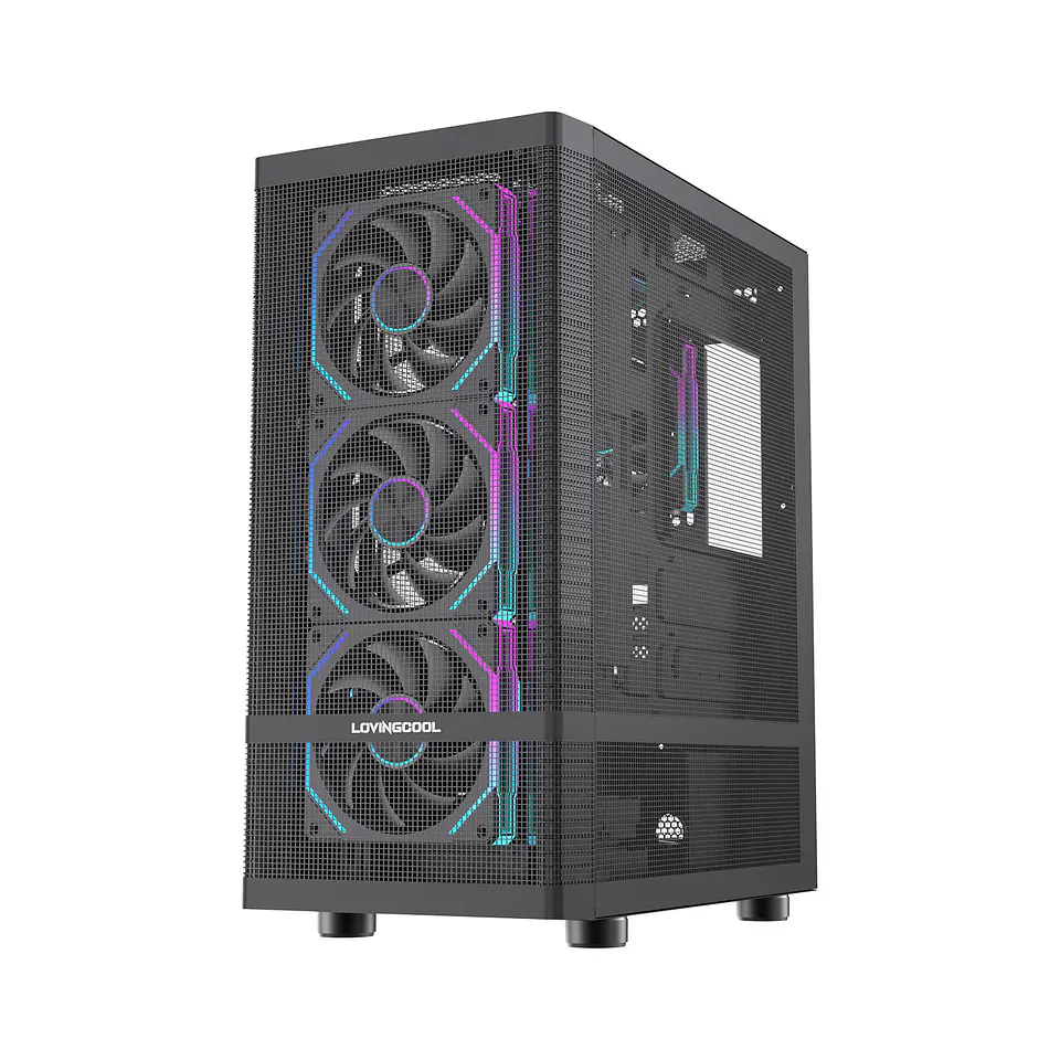 Gabinete Coreforce Full Mesh Metálico Atx Microperforado  4